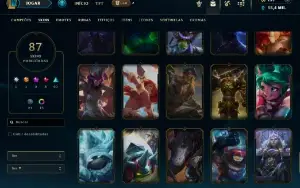 Conta Mestre SoloQ e Flex - Level 220 - 80+ Skins