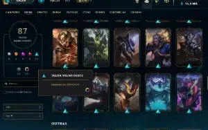 Conta Mestre SoloQ e Flex - Level 220 - 80+ Skins