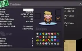 CONTA - POKEMON REVOLUTION ONLINE