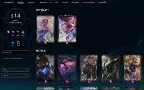 Conta lol/312 skin/Plat 3, aceito ofertas.