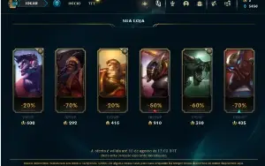 CONTA UNRANKED C/ GWEN EMBALOS NO ESPAÇO + RIVEN REDIMIDA