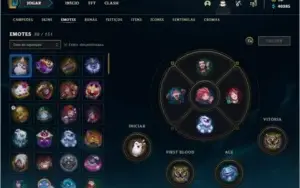 CONTA LEGUAGUE OF LEGENDS PLATINA 4 TODOS CAMPEÕES