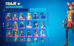 Conta fortnite mais de 55 skins completas( mochila,picareta)