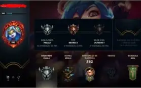 CONTA DE LOL NÍVEL 285 - 52 SKINS - 113 CHAMPS
