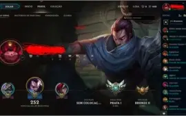 58 Campeões | 2 Páginas de runas | 12 Skins (caras)