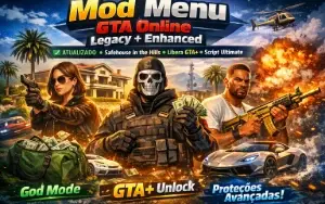 Mod Menu GTA Online Legacy + Enhanced e libere o GTA+