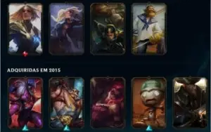 CONTA LEAGUE OF LEGENDS 60 SKILL 124 CAMPEOS