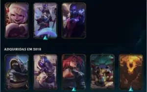 CONTA LEAGUE OF LEGENDS 60 SKILL 124 CAMPEOS