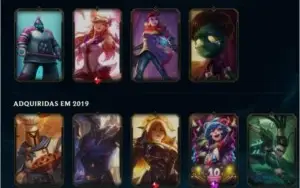 CONTA LEAGUE OF LEGENDS 60 SKILL 124 CAMPEOS