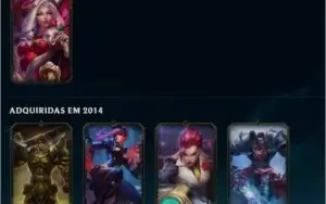 CONTA LEAGUE OF LEGENDS 60 SKILL 124 CAMPEOS