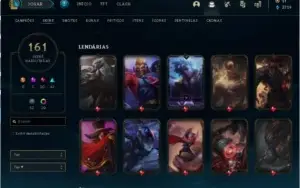CONTA LOL DIAMANTE// QUASE TODOS CAMPEÕES// 160 SKINS// S5