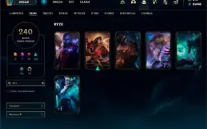 Conta lol Diamante 2 (MMR de Mestre)