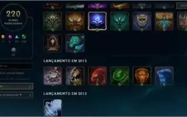 Conta League of Legends Todos os Campeões 187 Skins