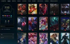 Full Acesso / 700 Skins / 164 Champ / Since 2013