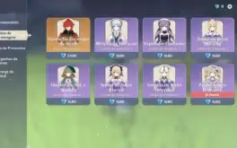 CONTA GENSHIN AR56 /10x5★ / Homa / 3 Armas 5★ & 25 Resinas