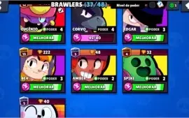 Conta Brawl Stars 15500 Trofeus 37/48
