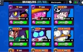 Conta Brawl Stars 15500 Trofeus 37/48