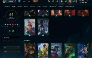 Ouro 2 com 120 Champs e 64 Skins ( MAIN ADC )