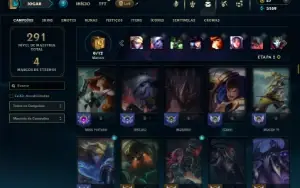 Diamante 4 com 150 Champs e 143 Skins + Ryze Triunfante