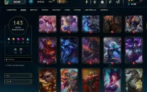 Diamante 4 com 150 Champs e 143 Skins + Ryze Triunfante