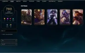 Conta com 780 skins