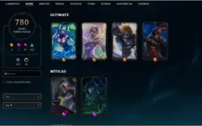 Conta com 780 skins