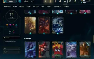 Diamante 2 com 85 Champs e 71 Skins + 11 Espolios