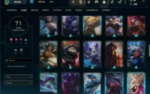 Diamante 2 com 85 Champs e 71 Skins + 11 Espolios