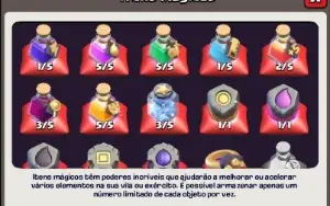 Clash of clans cv11 com 6 construtores