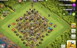 Clash of clans cv11 com 6 construtores