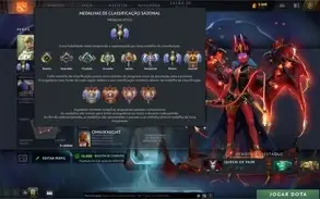 CONTA DOTA 2 DIVINE COM ARCANAS, PERSONAS, IMORTAIS E SETS