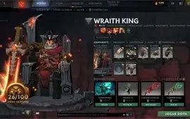 CONTA DOTA 2 DIVINE COM ARCANAS, PERSONAS, IMORTAIS E SETS