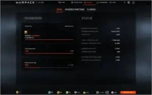 Conta Warface patente full, 24 warbox de cash, K/D positivo