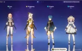 Jean + Ningguang + Xingqiu + Barbara AR7
