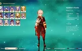 GENSHIN IMPACT AR 12 COM KAZUHA E KEQING