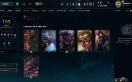 conta de lol 11 anos muita skin