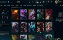 conta de lol 11 anos muita skin
