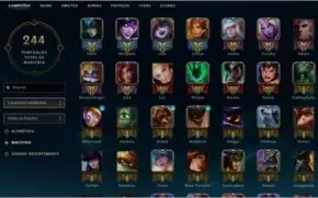 Conta Ouro 1 99 Skins e 99 Campeões