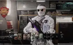 Conta Cod ColdWar, camuflagem Matéria negra e passes 3 e 4