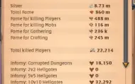 Conta de Albion Full specada Late game