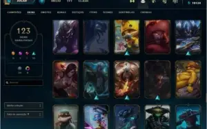 Conta mestre, 122 skins, 132 champs