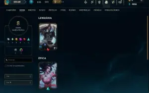 Esmeralda 3 com 70 Champs e 8 Skins