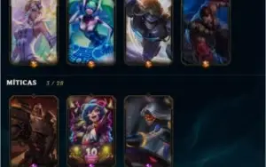 Conta gold com Pax Sivir e Varios