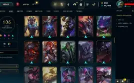 Conta LOL LVL 294 | 152 Campeões| 106 Skins | 2.5K RP| 2015