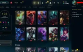Conta LOL LVL 294 | 152 Campeões| 106 Skins | 2.5K RP| 2015