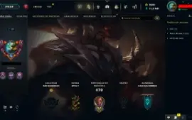 Conta LOL LVL 294 | 152 Campeões| 106 Skins | 2.5K RP| 2015