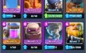conta clash royale lvl 8 quase 9 2200 trofeus 3 lendarias