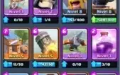 conta clash royale lvl 8 quase 9 2200 trofeus 3 lendarias