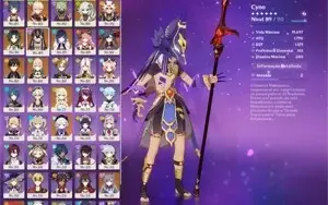 AR56 - 12 CHARS 5* - NAHIDA C1, CYNO, KAZUHA, YELAN, ITTO