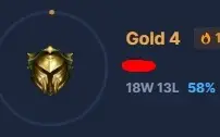 CONTA LOL GOLD 4 WINRATE ALTO